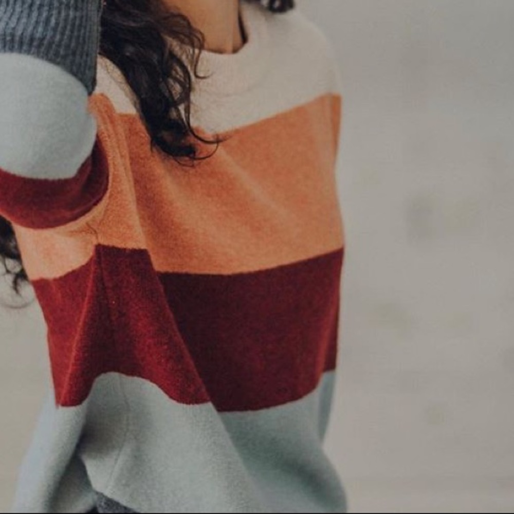 Crofton Striped Pullover Sweater in Coziest Yarn - Picture 7 of 8